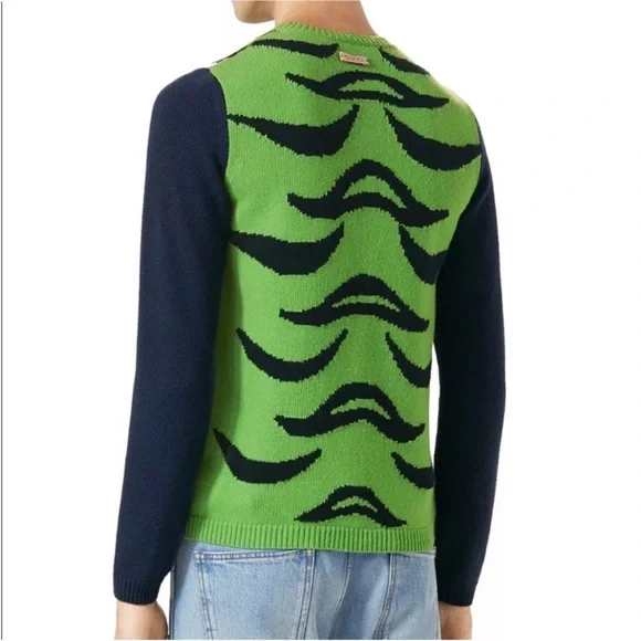 Gucci Tiger Stripe Intarsia Wool Sweater XS - Picture 2 of 9